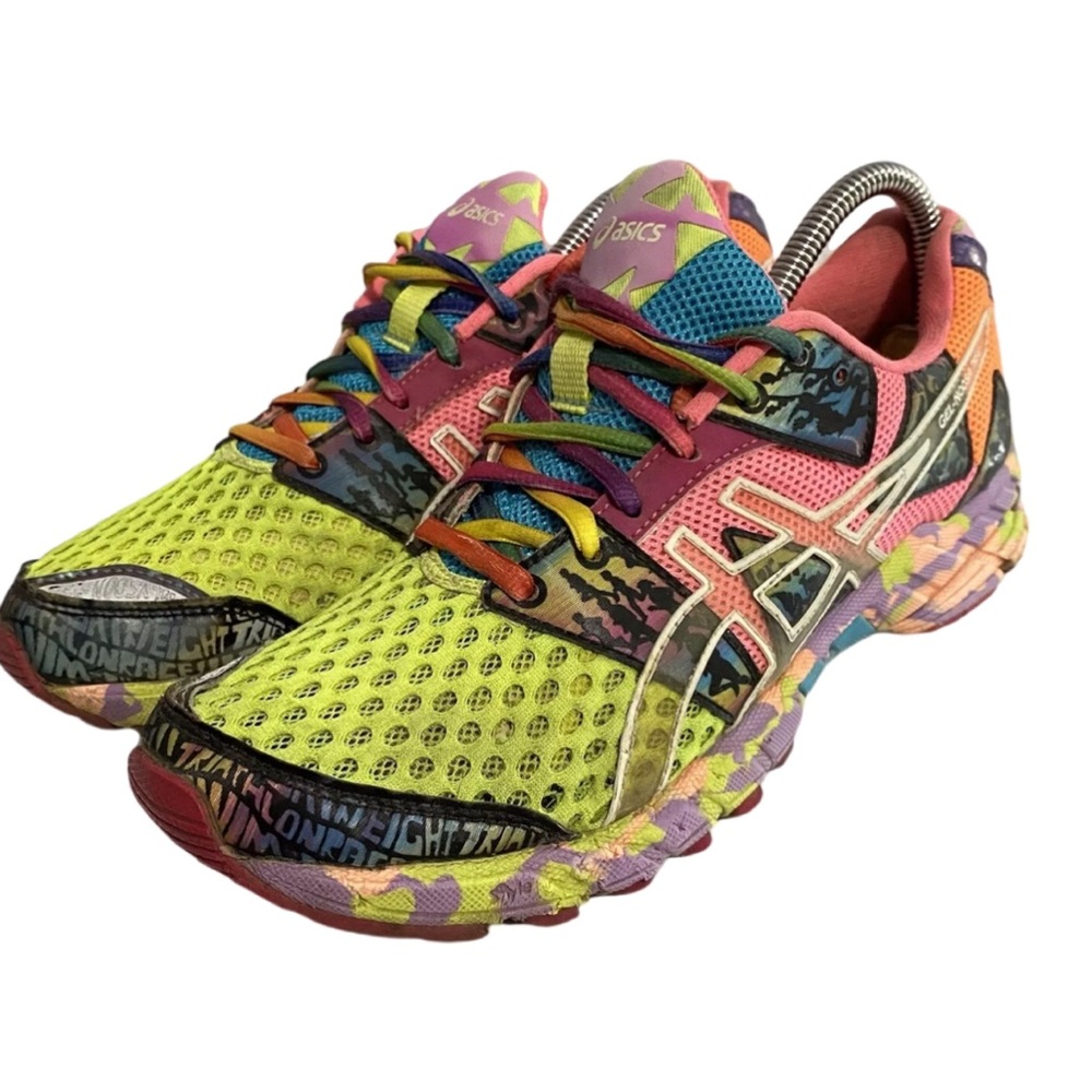 Asics Gel Noosa Tri 8 Women Size 8 Running Shoes Neon Colorful T356N Retail$125